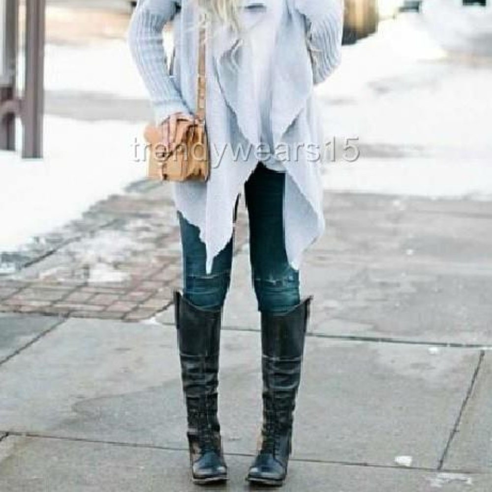 RARE! FREEBIRD BY STEVEN SADDLE BLACK RIDING BOOTS - Picture 3 of 7